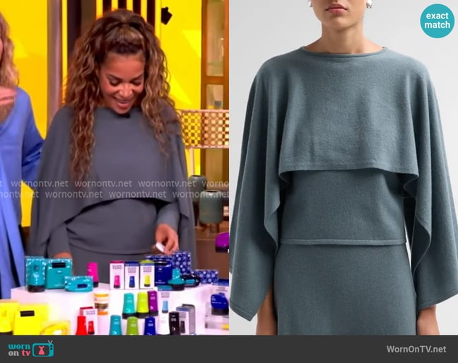 Zimmermann Valiant Wool Draped Sweater worn by Sunny Hostin on The View