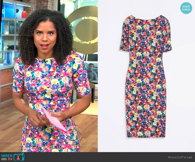 Adriana Diaz's Zara dress