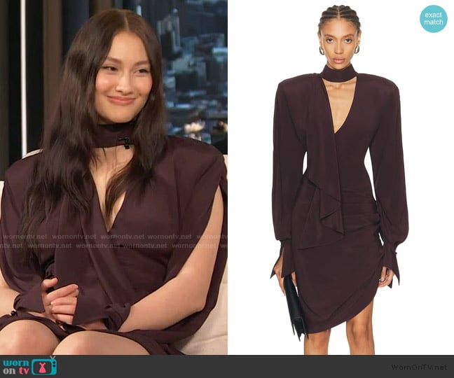 Lola Tung's Mugler dress Lola Tung's Mugler dress