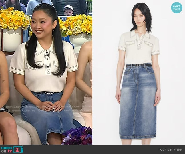 Lana Condor's Tory Burch top Lana Condor's Tory Burch top