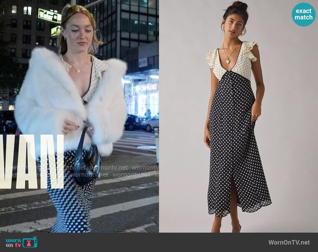 Kimchi Blue Manic Pixie Midi Dress worn by Rowan Henchy on Next Gen NYC