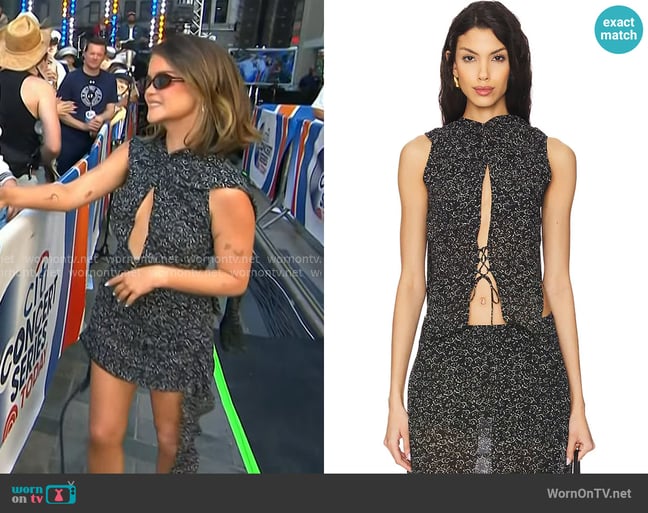 KNWLS Aldra Blouse in Daisy worn by Maren Morris on Today