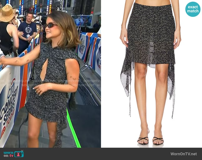 KNWLS Aldra Skirt in Daisy worn by Maren Morris on Today