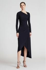 - Giorgia Jersey Cocktail Dress - Ink at Halston