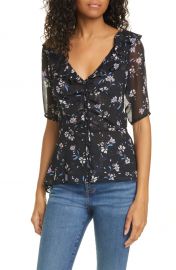 WornOnTV: Jenna’s black floral v-neck top on Today | Jenna Bush Hager ...