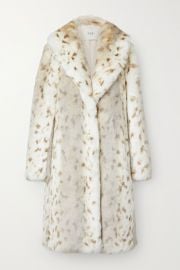 Faz not fur Snow Lynx Animal Fur Coat at Net A Porter