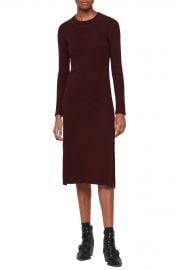 All Saints Nala Long Sleeve Ribbed Sweater Dress at Nordstrom