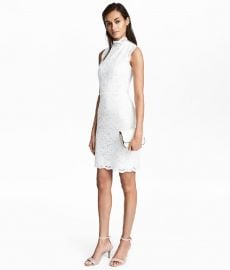 Lace Dress with Cap Sleeves at H&M