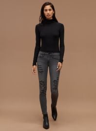  Frame Le Colour Rip Grey Jeans at Aritzia