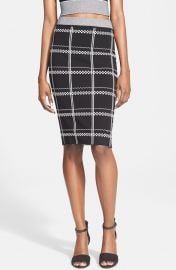  Ruley Embroidered Checks Pencil Skirt by ALC at Nordstrom