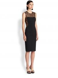  Scuba Leopard Lace Sheath at Saks Fifth Avenue