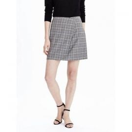  Wool Foldover Mini Skirt at Banana Republic