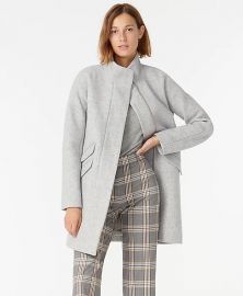 Cocoon coat in Italian stadium by J. Crew at J. Crew