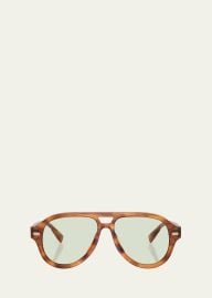 0BC4017S2 Aviator Acetate Sunglasses at Bergdorf Goodman