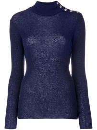 1 079 Balmain Button-embellished Turtleneck Jumper - Buy Online - Fast Delivery  Price  Photo at Farfetch