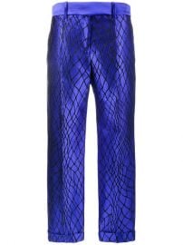 1 601 Haider Ackermann Mid-Rise Trousers With Net Embroidery - Buy Online - Fast Delivery  Price  Photo at Farfetch