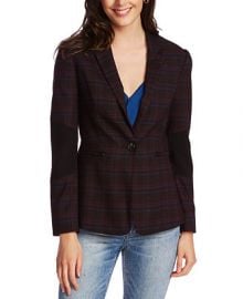 1 STATE One-Button Plaid Blazer   Reviews - Jackets   Blazers - Women - Macy s at Macys