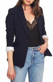 1 STATE One-Button Stretch Crepe Blazer   Nordstrom at Nordstrom