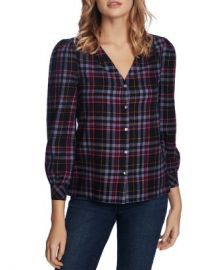 1 STATE Plaid Blouse Women - Bloomingdale s at Bloomingdales