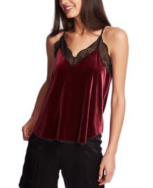 1 STATE Velvet Lace-Trim Camisole   Reviews - Tops - Dresses - Macy s at Macys