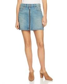 1 STATE Zip-Front Denim Mini Skirt Women - Bloomingdale s at Bloomingdales