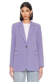 1 State Single Button Relaxed Blazer in Twilight Purple at Revolve