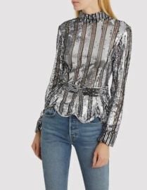 10 Crosby Derek Lam Tops Derek Lam Crosby Sequin Peplum Blouse Poshmark at Poshmark