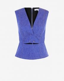 10 Crosby by Derek Lam Studded Denim Top at Intermix