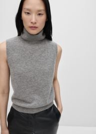 100 wool turtleneck top - Women MANGO USA at Mango