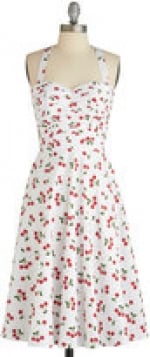 Cherry print dress at Modcloth