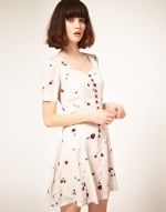 Cherry print dress at Asos