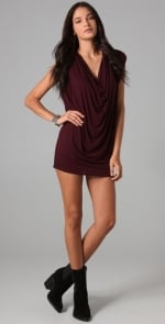 Sleeveless cowl neck mini dress at Shopbop