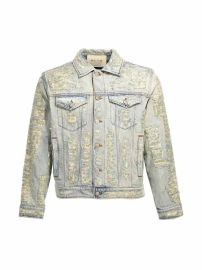 1017 Alyx 9sm Distressed Long Sleeved Denim Jacket at Cettire