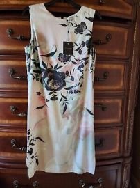 1090 St John Collection Floral Silk Dress Luxe Floral Print Shift size 6 eBay at eBay