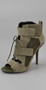 Exact same shoes in olive green at Shopbop