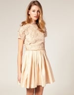 Gold embellished dress like Lemons at Asos