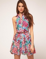 Blue and pink dress like Lemons at Asos