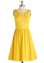 Yellow dress like Lemons at Modcloth