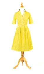 Yellow short sleeve dress at Shabby Apple