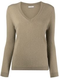 12 STOREEZ ribbed-knit V-neck Cashmere Sweater - at Farfetch