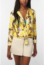 Lemon print blouse at Urban Outfitters