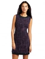 Dark purple tweed dress at Amazon