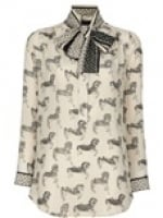 Horse print blouse at Farfetch