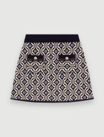 122JOLIE Jacquard knit skirt - Skirts Shorts - com at Maje