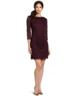 Burgundy lace dress like Zoes at Amazon