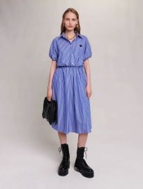 123RELISA Long striped shirt dress - Dresses - com at Maje