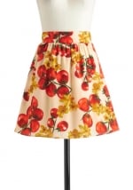 Patterned skirt at Modcloth