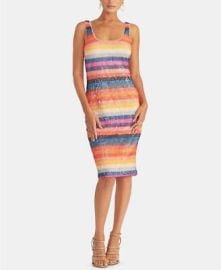 149 NWT Rachel Roy Womenaposs Multicolor Striped Sequined Sheath Dress Large tjn30 eBay at eBay