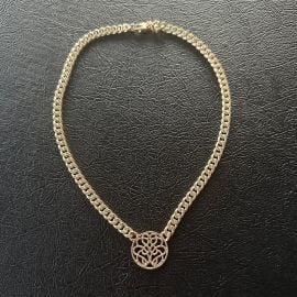 14KT Gold Necklace with Centre Hope-Knot Pendant hopeknot at The Hope Knot