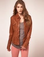 Tan leather jacket like Brittas at Asos